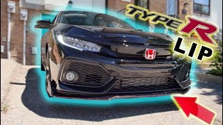 HOW TO INSTALL A TYPE R LIP ON A 10TH GEN CIVIC [upl. by Felice]