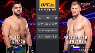 TAI TUIVASA VS ALEXANDER VOLKOV FULL FIGHT UFC 293 [upl. by Shirlie648]