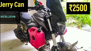 HOW TO INSTALL JERRY CAN ON DOMINAR 400  UPCOMING RIDE UPDATE DIY [upl. by Cirdes]