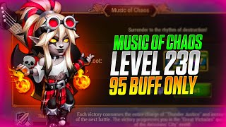 Music Of Chaos Level 230  95 Buff only  Hero Wars  Best Team [upl. by Annawoj]