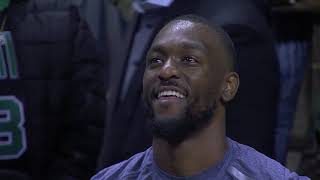 Kemba Walker Emotional After Getting Tribute Video and Standing Ovation In His Return To Charlotte [upl. by Tohcnarf244]