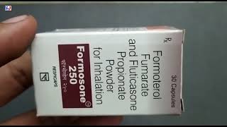 Formosone 250 Respicaps  Formoterol Fumarate and Fluticasone Propionate Powder for Inhalation Uses [upl. by Tnarb]