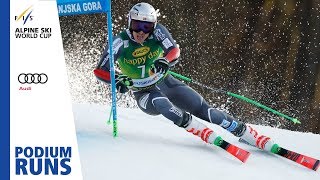 Henrik Kristoffersen  1st place  Mens Giant Slalom  Kranjska Gora  FIS Alpine [upl. by Silisav14]