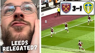 Irons HAMMER Leeds In RELEGATION DOGFIGHT West Ham vs Leeds United Vlog [upl. by Aramoy684]