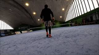 tennis fabiano and gontran 12 11 24 la chaux de fonds  incredible backhand [upl. by Kuhn]