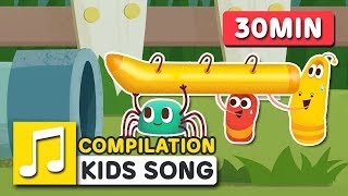 ITSY BITSY SPIDER AND OTHER SONGS  30MIN  LARVA KIDS  SUPER BEST SONGS FOR KIDS [upl. by Felicie274]