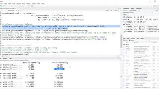 Variable ratio greedy propensity score matching with Matching Package in R [upl. by Giselle]