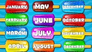 Months Of The Year Songs For Kids And children Preschool Videos For Baby [upl. by Feingold]