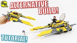 AIRSPEEDER LEGO STAR WARS 75214 ALTERNATIVE BUILD CORUSCANT AIRSPEEDER [upl. by Yroj677]