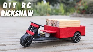 Building a Remote Control Rickshaw with Balsa Wood  Amazing DIY RC Project [upl. by Riedel]