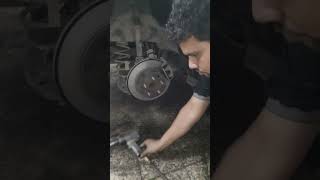 Nissan altima 2020 back side brake pad fitting system 🚘🚘🚘 [upl. by Alekat669]