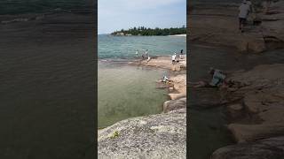 Hidden gem of Lake Superior  The Bathub Island This island formed like a basin with water [upl. by Mcintosh]