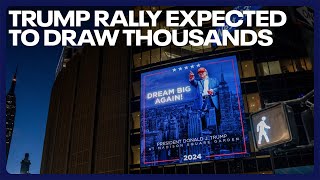 Trump MSG rally expected to draw thousands Elon Musk Dana White to NYC area [upl. by Eltsirk914]