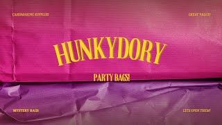 lets open my Hunkydory Party bags  Craft goodies bag  Mystery bag [upl. by Ahtnicaj]