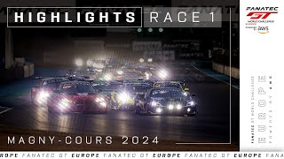 MagnyCours 2024 Race 1 Extended Highlights  Fanatec GT World Challenge Europe [upl. by Hassin981]