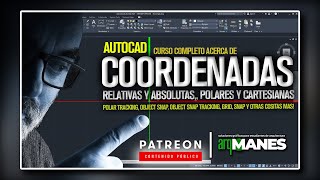 ⚡​ PATREON  AutoCAD  Coordenadas Relativas Polares y varias cositas mas  CURSO COMPLETO [upl. by Stuart]