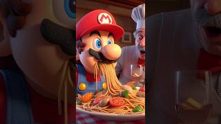 Super Mario Team BAD DAY eating Spaghetti supermario mario supermariobros [upl. by Kavanaugh]