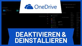 OneDrive deaktivieren und deinstallieren • Tutorial [upl. by Wightman]