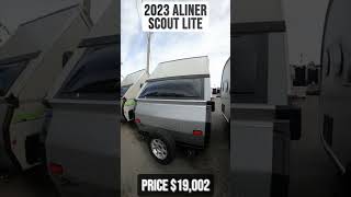 2023 Aliner Scout Lite A Frame Travel Trailer Tour  Beckleys RVs [upl. by Ttehc]