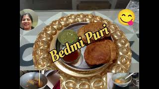 स्वादिष्ट Bedmi Puri Delicious Bedmi PuriDal Puri recipeEasy recipe of Bedmi Puri Atta at home [upl. by Blondie]