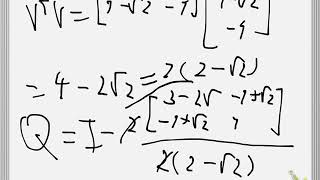 QR Factorization using Householder transformation old see description [upl. by Arodaeht]