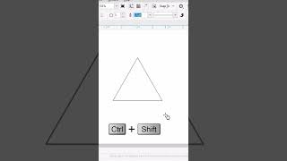 How To Draw Triangle Shape In CorelDraw By Seekh Raha Hoon shorts [upl. by Kenney]