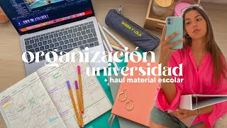 cómo voy a organizarme para la universidad  haul material escolar [upl. by Nnomae]