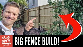 Closeboard Fence Build [upl. by Harmaning]