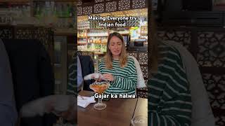 Making everyone try Indian foodreels british indianfoodshorts subscribe viral [upl. by Nelyag421]