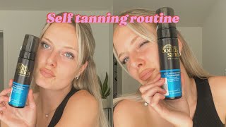 Bondi Sands 1 hour express foam tanning routine [upl. by Enyahs398]