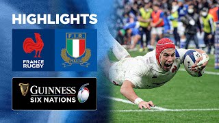 France v Italy  Match Highlights  2022 Guinness Six Nations [upl. by Einad146]