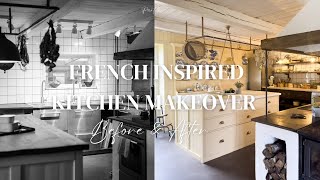 Before amp After  Kitchen Makeover from Farmhouse to French Charm [upl. by Ramsa56]