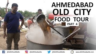 AHMEDABAD Old City Food Tour and HUGE Gujarati THALI  Part  44 I Gujarat Food Tour [upl. by Iveel]