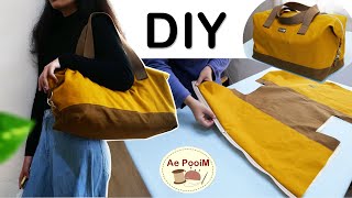 Easy making a Travel Bag  Shoulder Bag [upl. by Antonia]