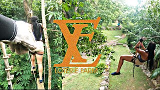 WE WENT TO LOTERIE FARM ST MAARTEN  POV ZIP LINING [upl. by Nnyw]