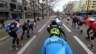 Berliner Halbmarathon 2023 Inlineskating Block B [upl. by Lleuqram]