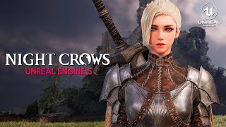 NIGHT CROWS Exclusive Gameplay  New MMORPG in Unreal Engine 5 4K RTX 4090 [upl. by Latif500]