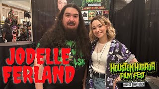 Jodelle Ferland Interview at Houston Horror film Fest [upl. by Poliard]