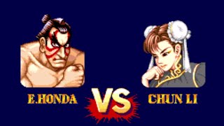 EHONDA vs CHUN LI  Street Fighter ll Special Champion Edition 1992 [upl. by Fifi]