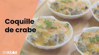 Une recette facile de coquille de crabe gratinée à la mimolette [upl. by Ferde]