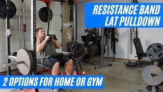 Resistance Band Lat Pulldown  Banded Lat Pulldown [upl. by Schwejda]