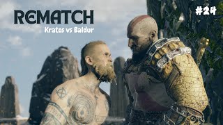 Kratos vs Baldur Round 2  God of war gameplay 24 [upl. by Yreffej]