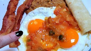 Huevos Rancheros Breakfast Plate EASY cooking [upl. by Patricia]