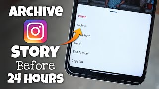 How to Archive a Story on Instagram Before 24 Hours [upl. by Ashely]