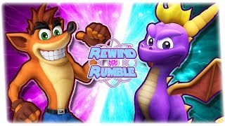 CRASH vs SPYRO Crash Bandicoot vs Spyro The Dragon  REWIND RUMBLE [upl. by Teddy]