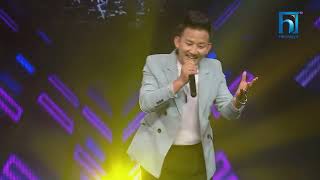 Binod Rai quotBase Paxi Maya Pirimquot  The Voice of Nepal Season 5 2023 [upl. by Nymrak]