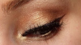 Gold Smokey Eye Tutorial ft Milani Everyday Eyes  Bare Necessities [upl. by Issej]