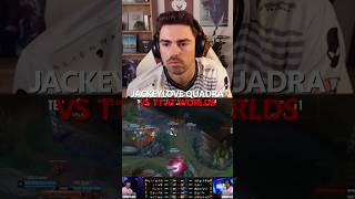 JACKEYLOVE QUADRA VS T1 AT WORLDS leagueoflegends midbeast shorts [upl. by Hcahsem]