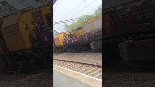 rgm MACHINE RAIL GRINDING IN RAILWAY [upl. by Silyhp]