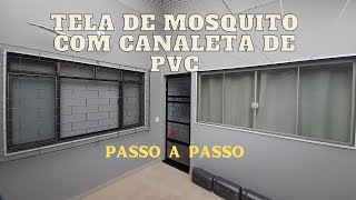 🦟 COMO FAZER TELA PARA JANELA COM CANALETA DE PVC  PASSO A PASSO [upl. by Gamaliel246]